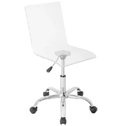 * Lucy Clear Acrylic Office Chair Online Discount< Office