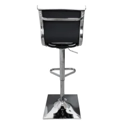 * Maxwell Adjustable Faux Leather Barstool, White Discount Online< Barstools