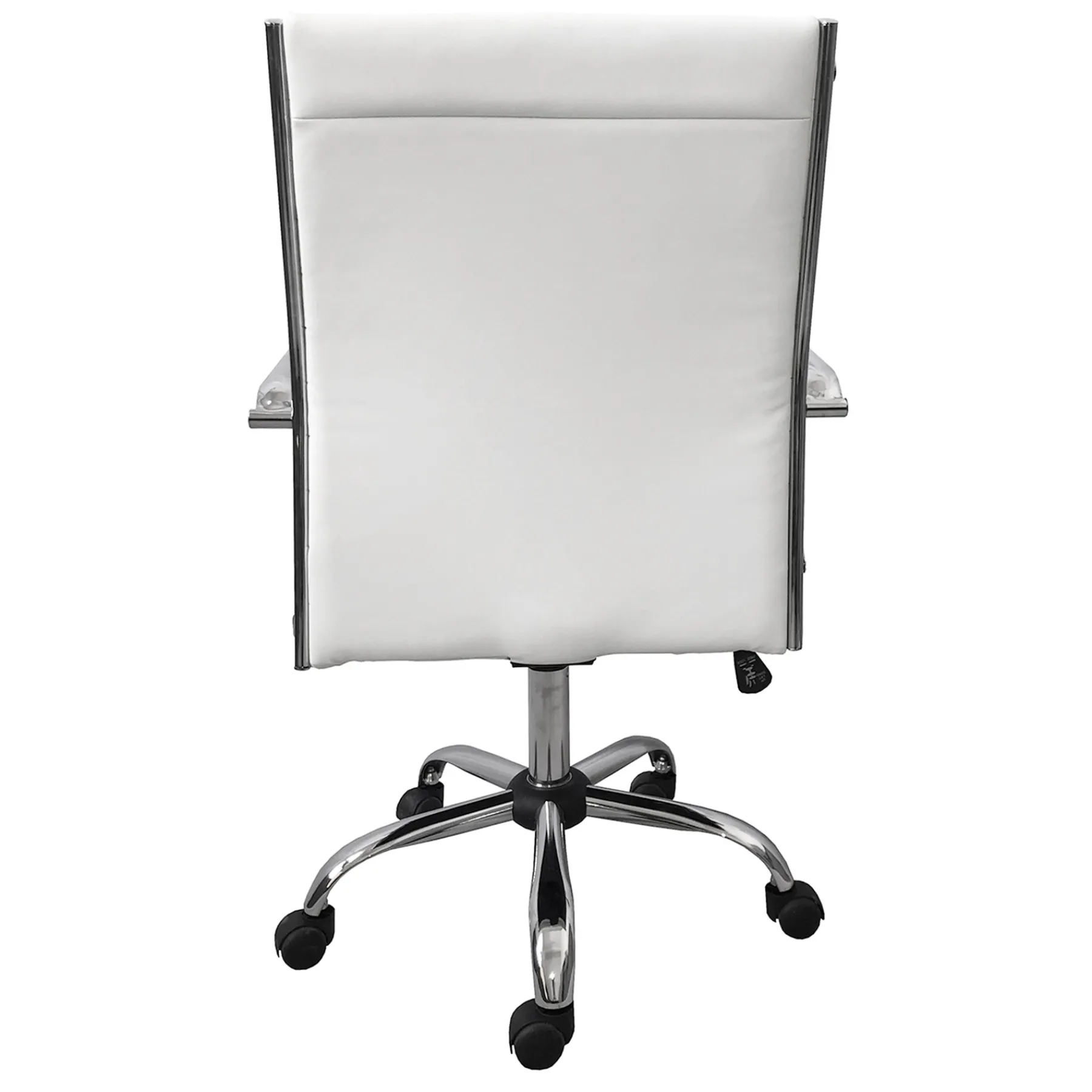 * Maxwell Adjustable Faux Leather Office Chair, White Low Price< Office