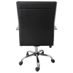 * Maxwell Adjustable Faux Leather Office Chair, Black Flash Sale< Office