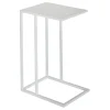 * Metal C-Table, White Low Price< Accent Tables