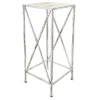 * Metal Plant Stand With Wood Top Grey, Medium Opening Sales< Plant Stands