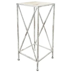 * Metal Plant Stand With Wood Top Grey, Medium Opening Sales< Plant Stands