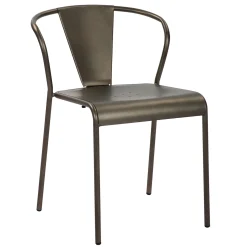 * Nova Dark Grey Metal Dining Chair Less Expensive< Dining Chairs & Benches
