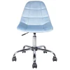 * Olivia Blue Velvet Office Chair Exquisite Gifts< Office