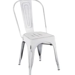 * Oregon Vintage White Metal Dining Chair Opening Sales< Dining Chairs & Benches