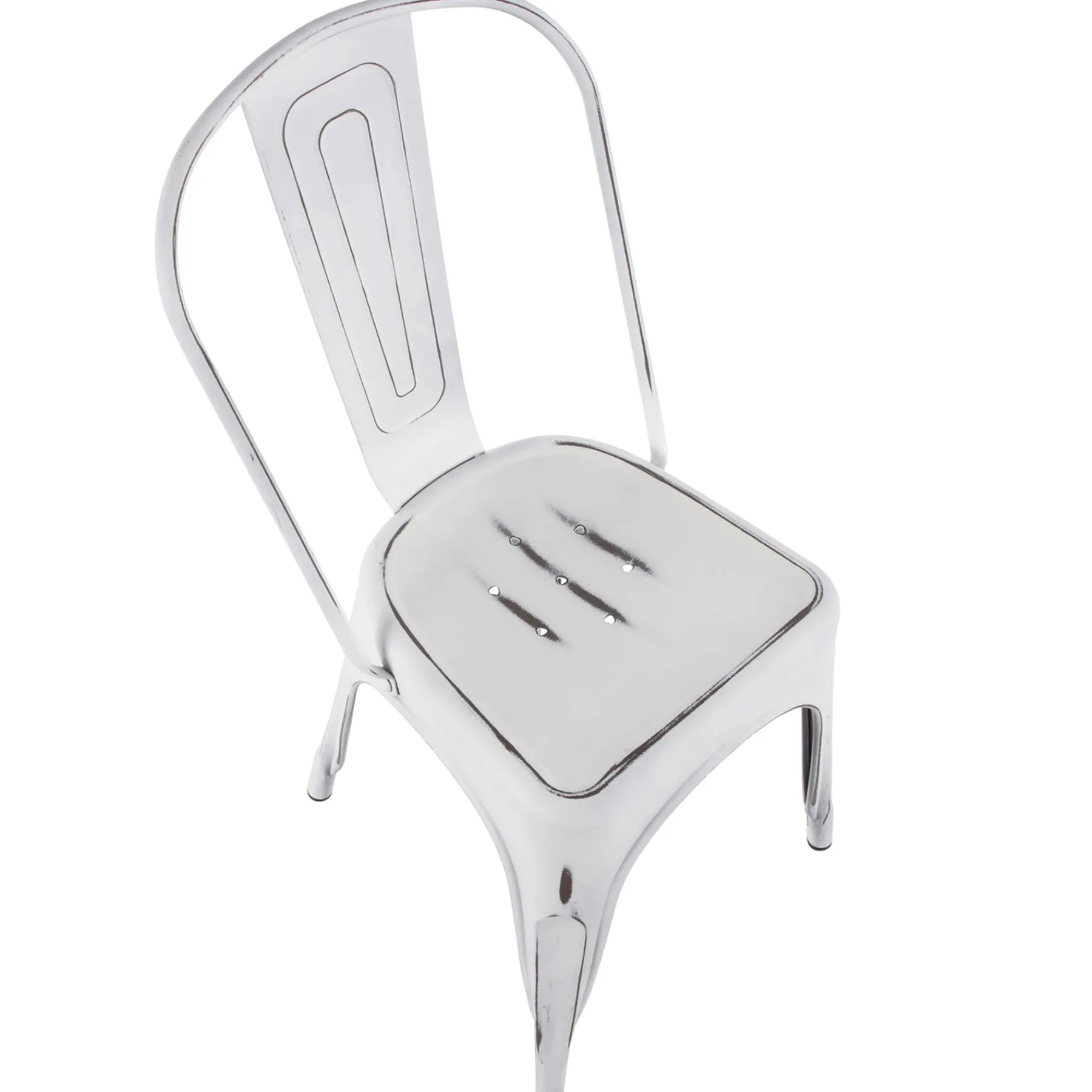 * Oregon Vintage White Metal Dining Chair Opening Sales< Dining Chairs & Benches