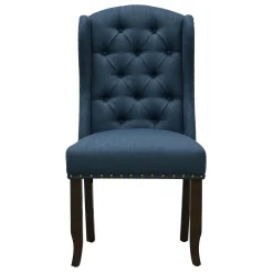 * Providence Aahmad Winged Dining Chair, Azure Low Price< Dining Chairs & Benches