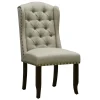 * Providence Aahmad Winged Dining Chair, Beige Promotion< Dining Chairs & Benches