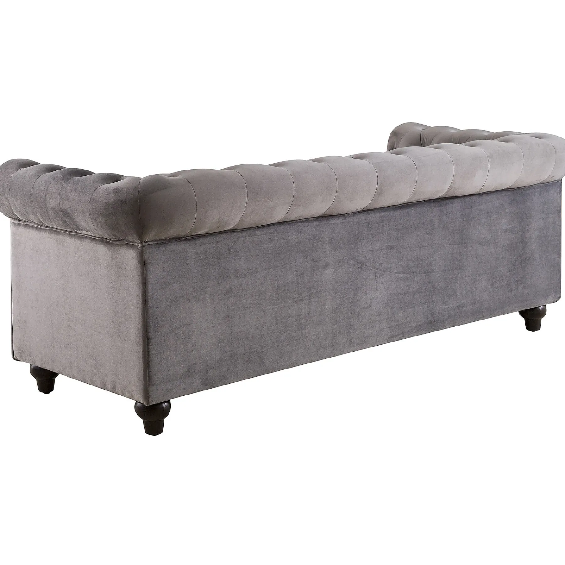 * Providence Chesterfield Grey Velvet Tufted Sofa, 79 Promotion< Sofas & Settees & Loveseats