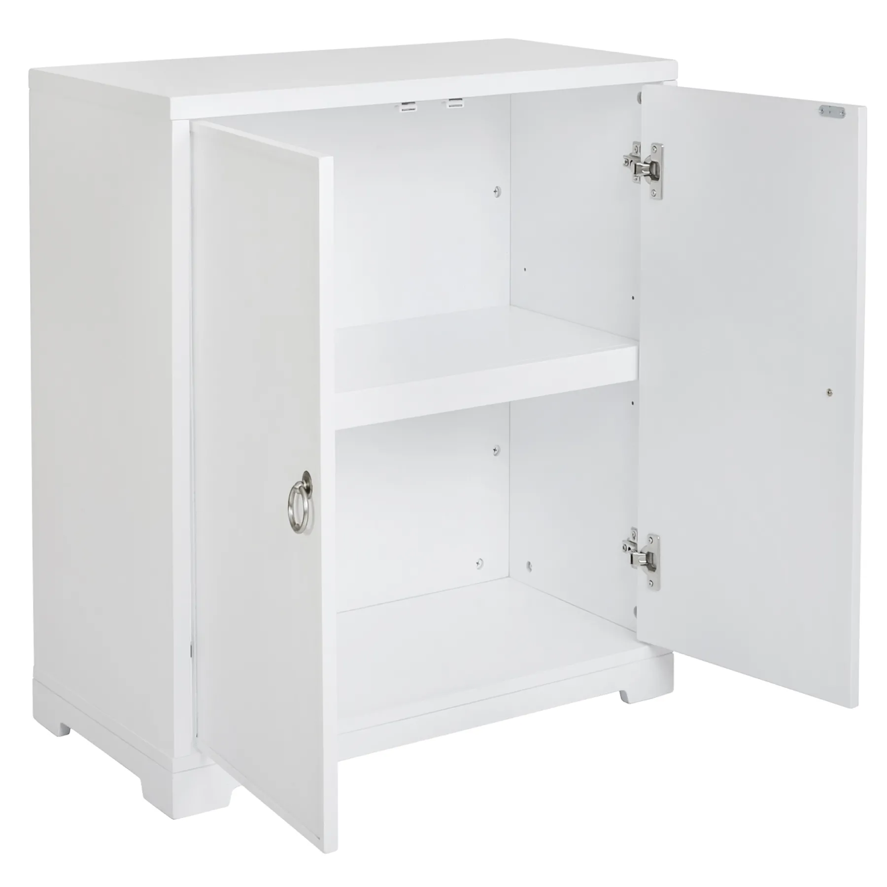 * Providence Clara White 2-Door Cabinet Opening Sales< Cabinets & Chests
