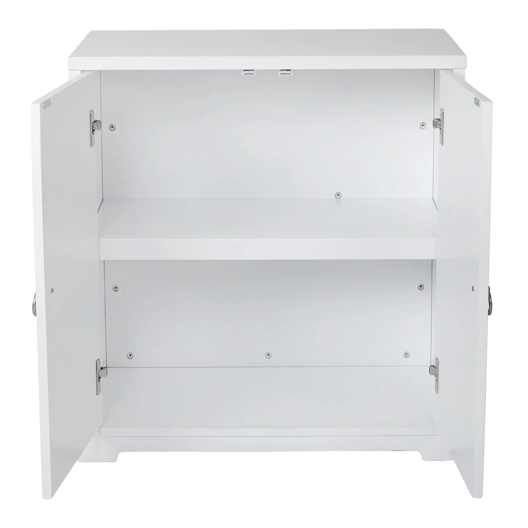 * Providence Clara White 2-Door Cabinet Opening Sales< Cabinets & Chests