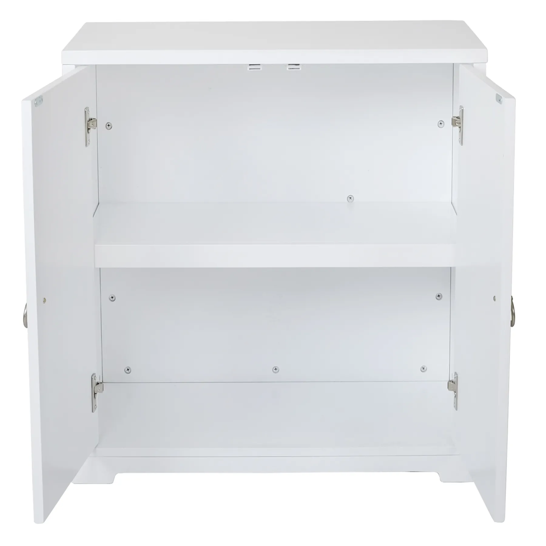 * Providence Clara White 2-Door Cabinet Opening Sales< Cabinets & Chests