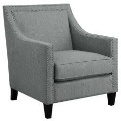 * Providence Erica Studded Accent Chair, Grey Promotion< Accent Chairs