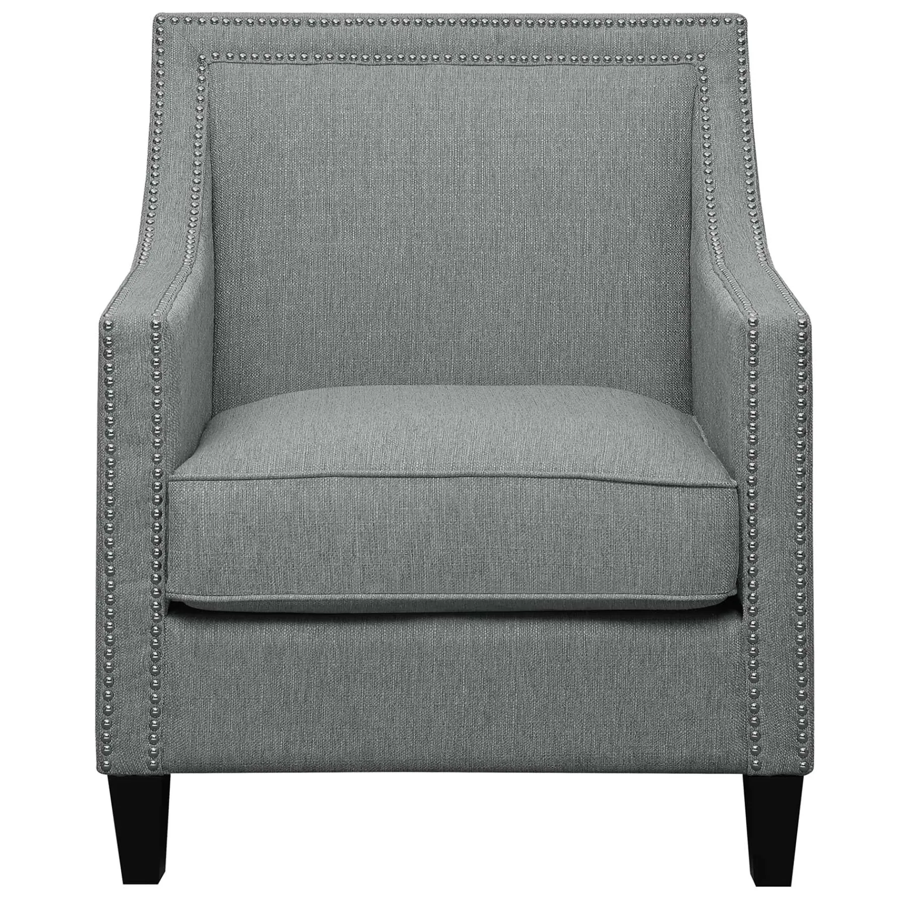 * Providence Erica Studded Accent Chair, Grey Promotion< Accent Chairs