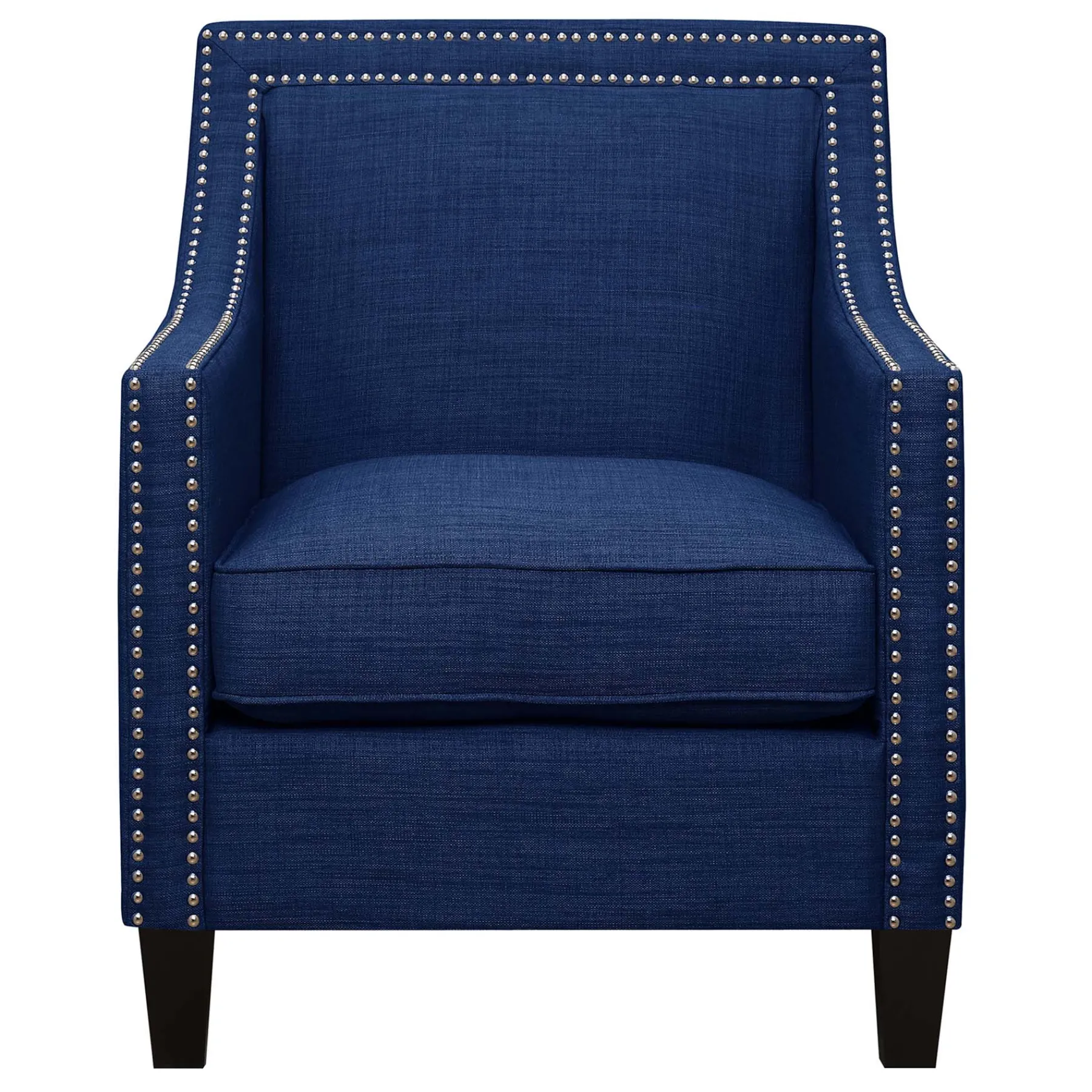 * Providence Erica Studded Accent Chair, Blue Outlet< Accent Chairs