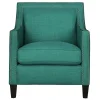 * Providence Erica Studded Accent Chair, Teal Opening Sales< Accent Chairs