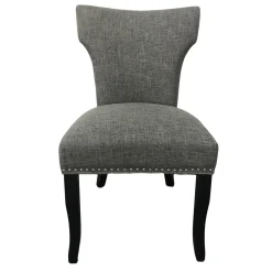 * Providence Jhene Ii Studded Back Dining Chair, Grey Discount Online< Dining Chairs & Benches