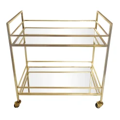 * Providence Regina Gold Mirror Bar Cart Exquisite Gifts< Baker'S Racks & Bar Carts