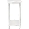 * Providence White Wood Square Plant Stand, 24 Discount< Plant Stands