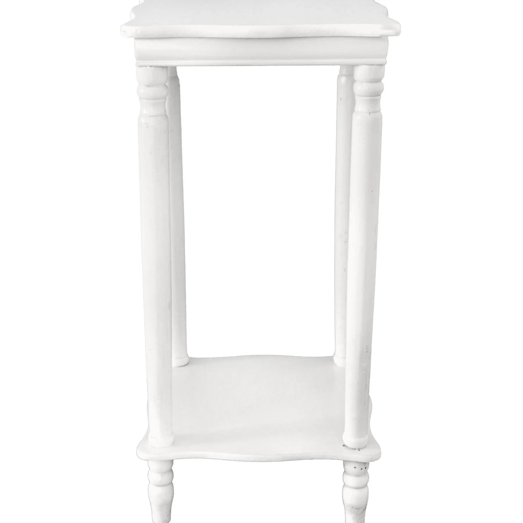 * Providence White Wood Square Plant Stand, 24 Discount< Plant Stands