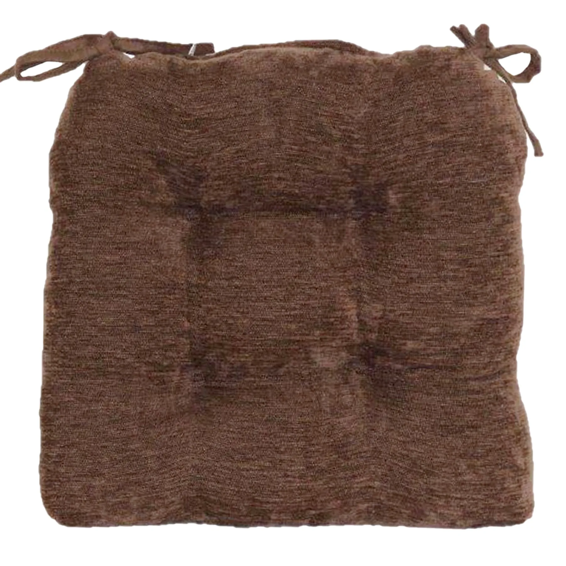 * Reese Chenille Chocolate Chair Pad Discount Online< Dining Chair Cushions & Pads