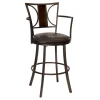 * Renata Oversized Faux Leather Barstool, 30 , Kd Discount< Barstools