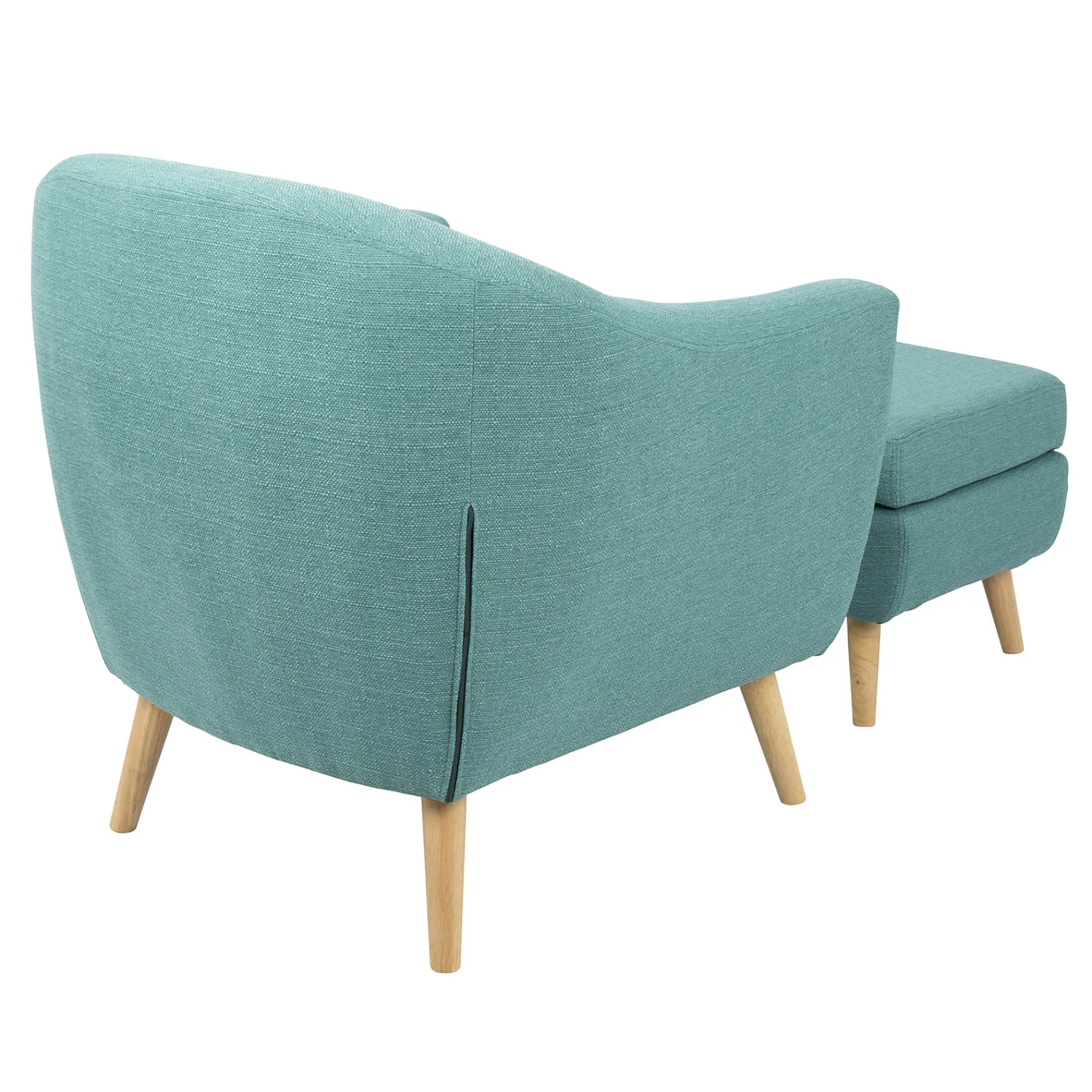 * Rockwell Accent Chair & Ottoman Set, Teal Clearance< Accent Chairs