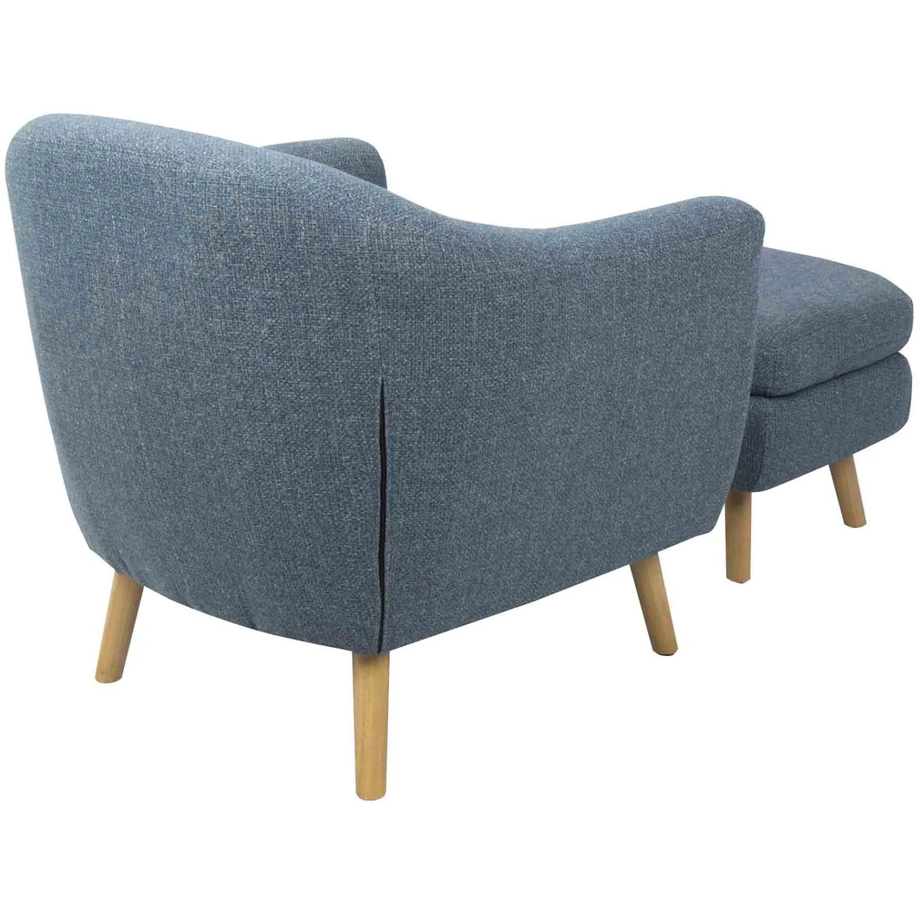 * Rockwell Accent Chair & Ottoman Set, Blue Bargain Sale< Accent Chairs