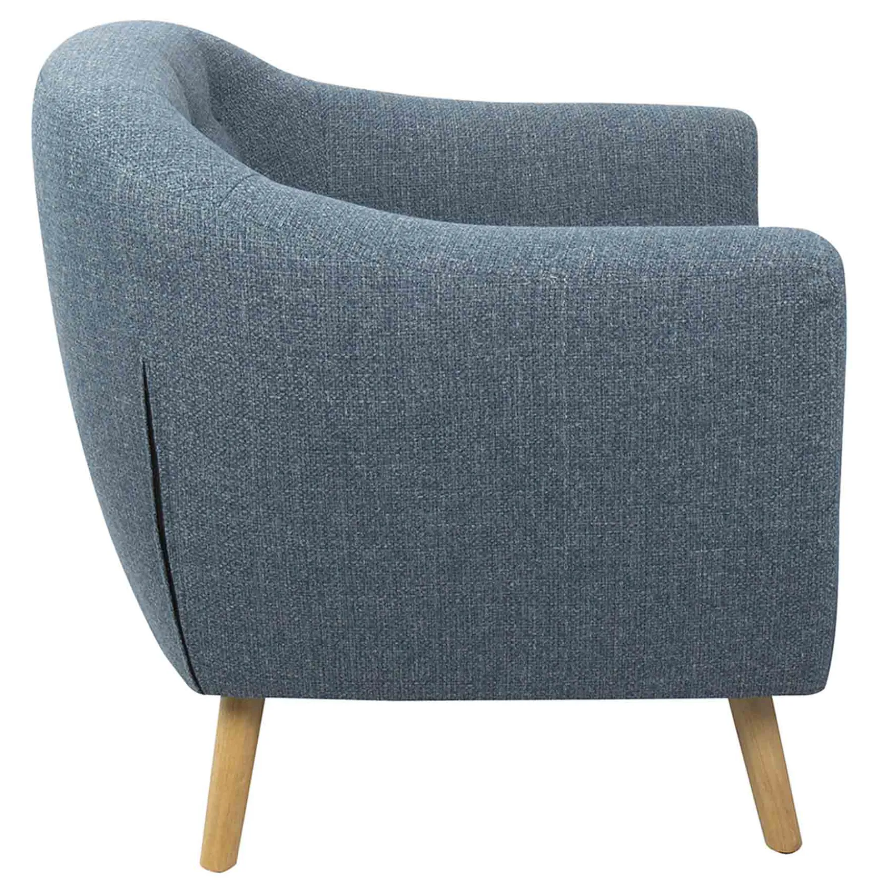 * Rockwell Accent Chair & Ottoman Set, Blue Bargain Sale< Accent Chairs