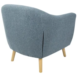 * Rockwell Blue Mid-Century Modern Accent Chair Opening Sales< Accent Chairs