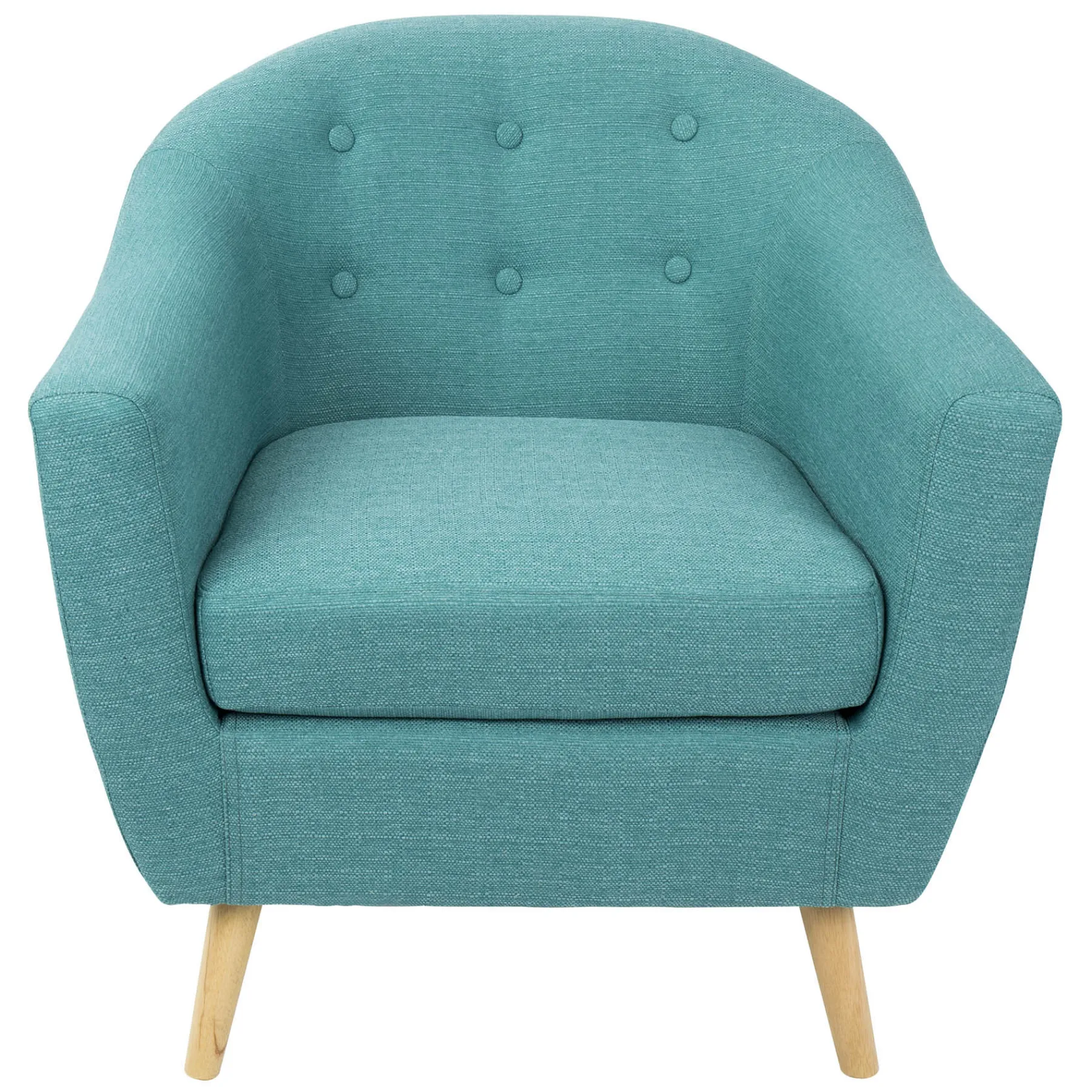 * Rockwell Teal Mid-Century Modern Accent Chair Gift Selection< Accent Chairs