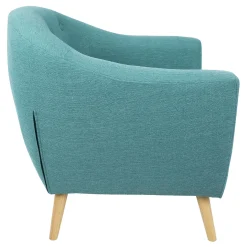 * Rockwell Teal Mid-Century Modern Accent Chair Gift Selection< Accent Chairs