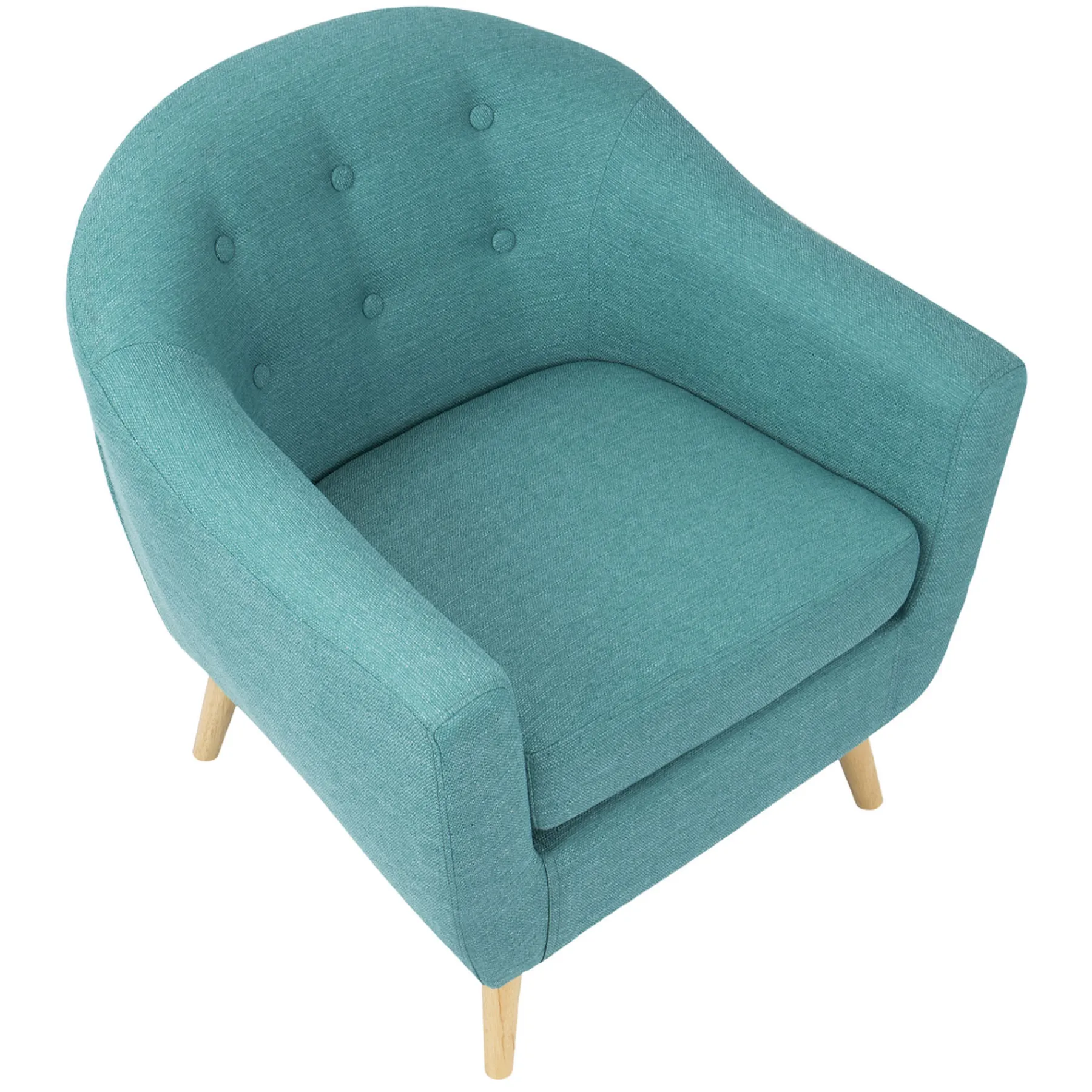 * Rockwell Teal Mid-Century Modern Accent Chair Gift Selection< Accent Chairs