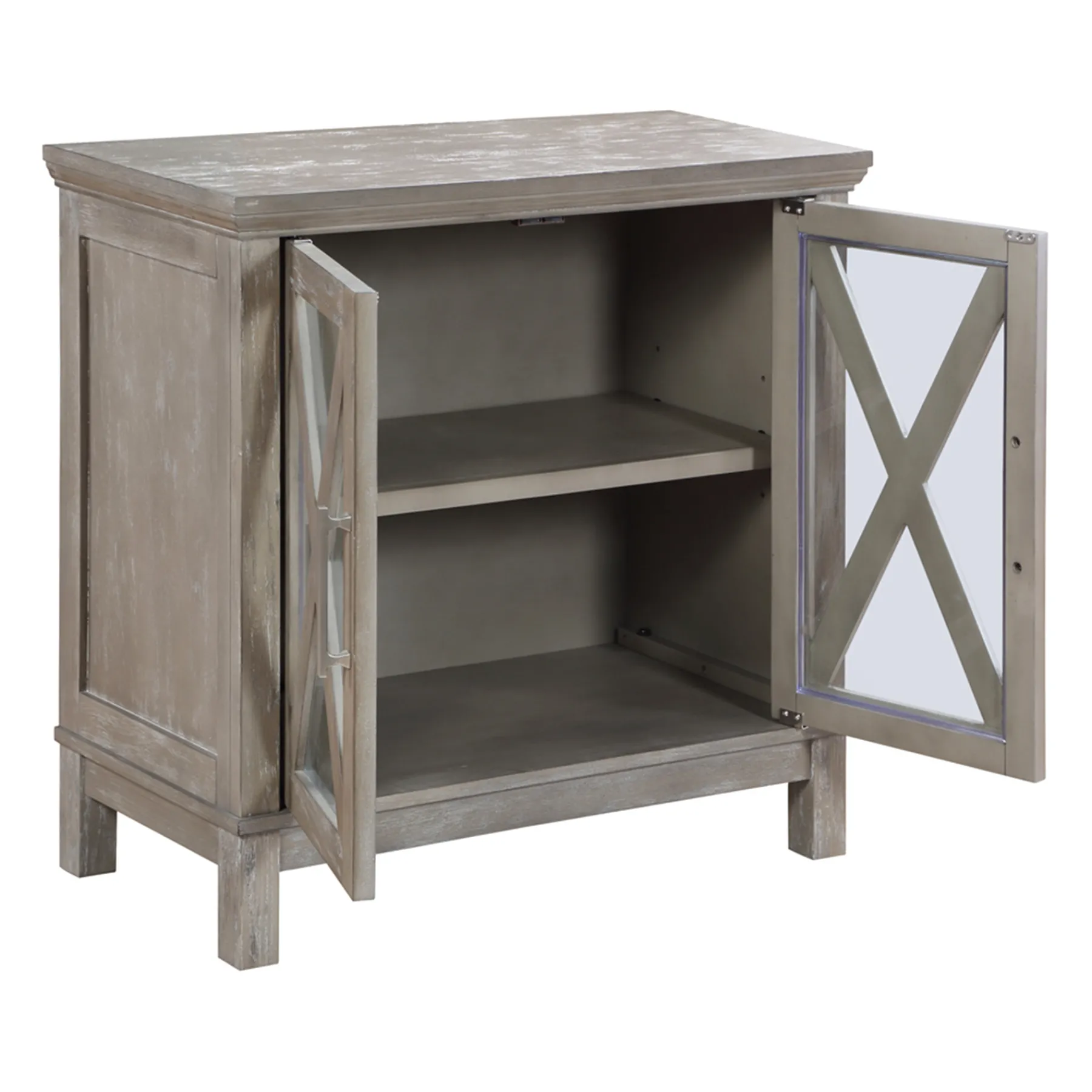 * Rowan 2-Drawer Grey Cabinet Flash Sale< Cabinets & Chests