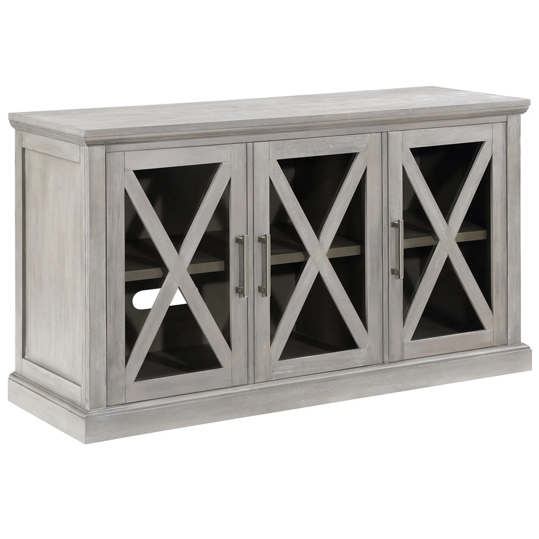 * Rowan 3-Drawer Grey Cabinet Good Quality< Cabinets & Chests
