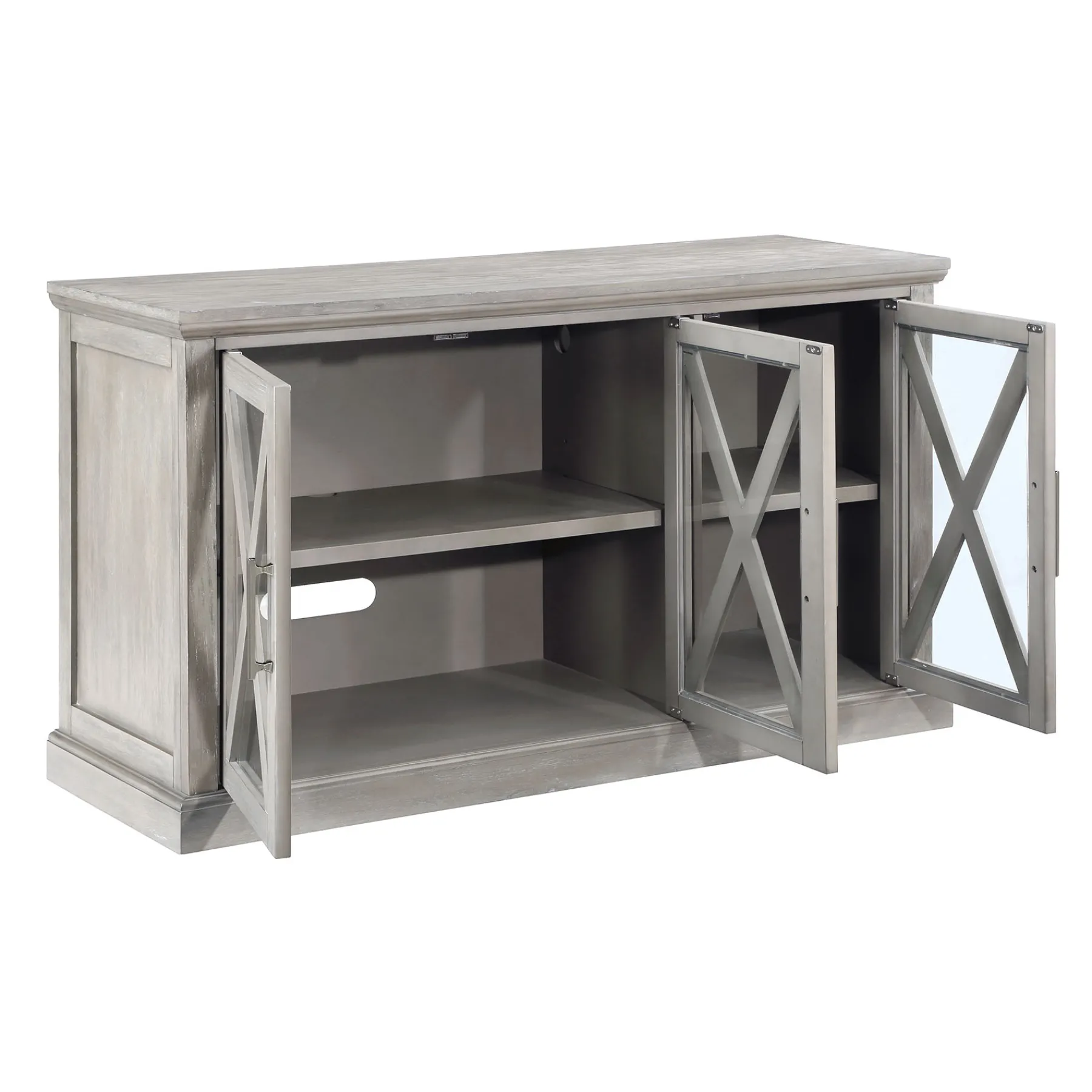 * Rowan 3-Drawer Grey Cabinet Good Quality< Cabinets & Chests