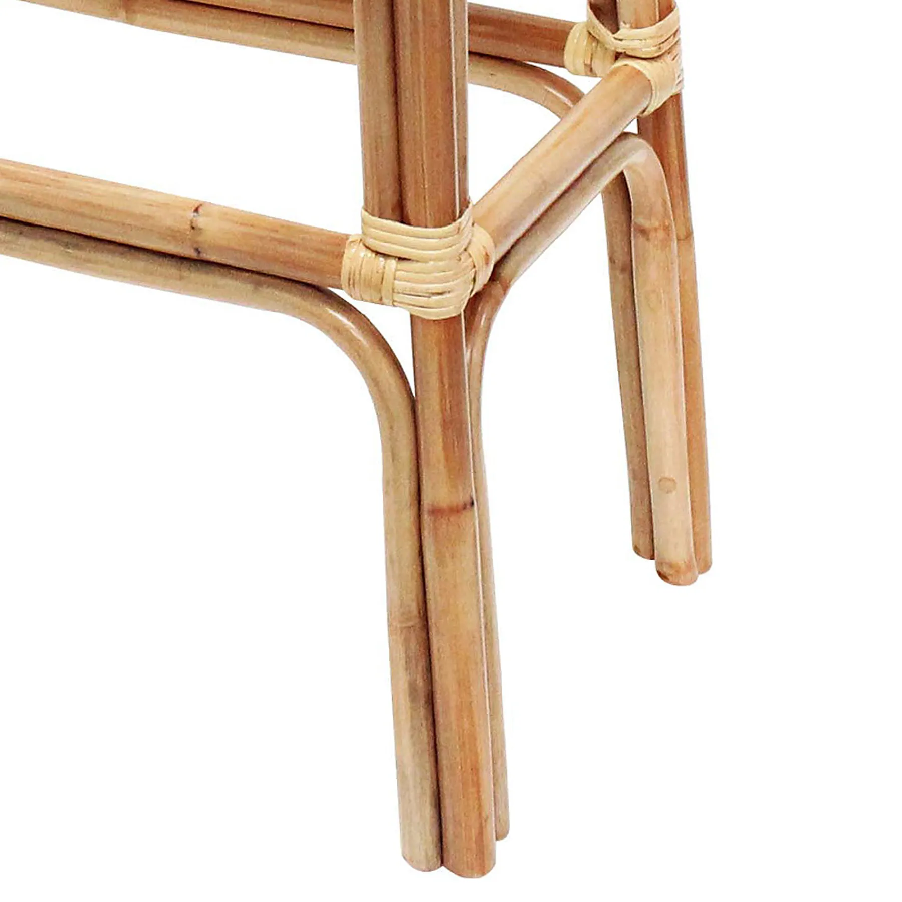 * Set Of 2 Indah Rattan Backless Barstool, Honey Bargain Sale< Barstools