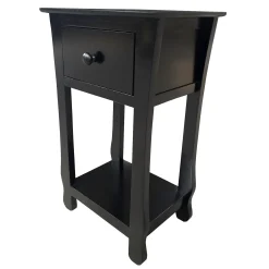 * Theodore Black 1-Drawer Thick Leg End Table, 26 Cheaper< Coffee & End Tables