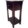 * Theodore Brown 1-Drawer Thick Leg End Table, 26 Gift Selection< Accent Tables