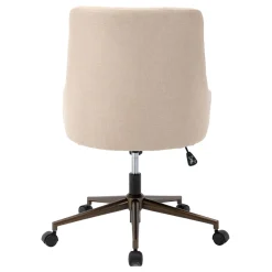 * Tufted Cream Adjustable Office Chair Promotion< Office