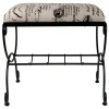 * Vanity Bench French Script Promotion< Stools & Benches