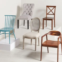 * Velvet Grey Tufted Ring Back Dining Chair Discount Online< Dining Chairs & Benches