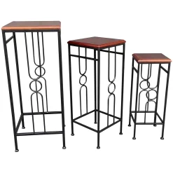 * Wood Top Plant Stand, Medium Online Discount< Plant Stands