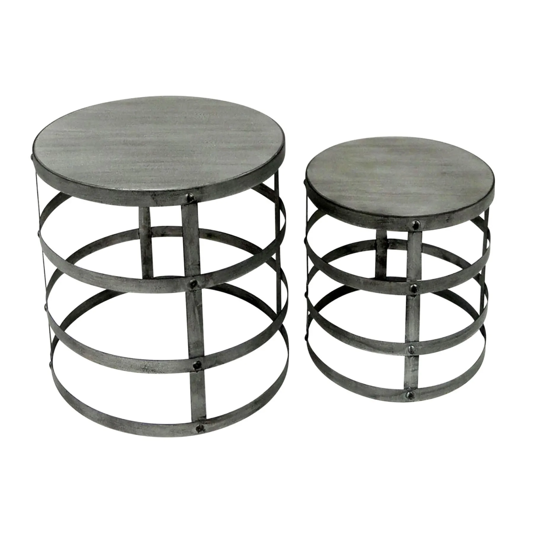 * Wood Top Plant Stand With Metal Base, Small Clearance< Plant Stands