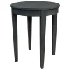 * Wooden Slat Round End Table Online Discount< Coffee & End Tables